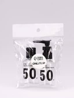 Набор для хранения, 2 предмета, прозрачный, чёрный