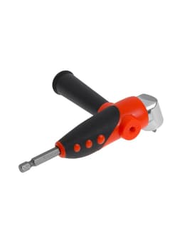 Адаптер угловой для дрели ТУНДРА, с набором бит 4 шт.