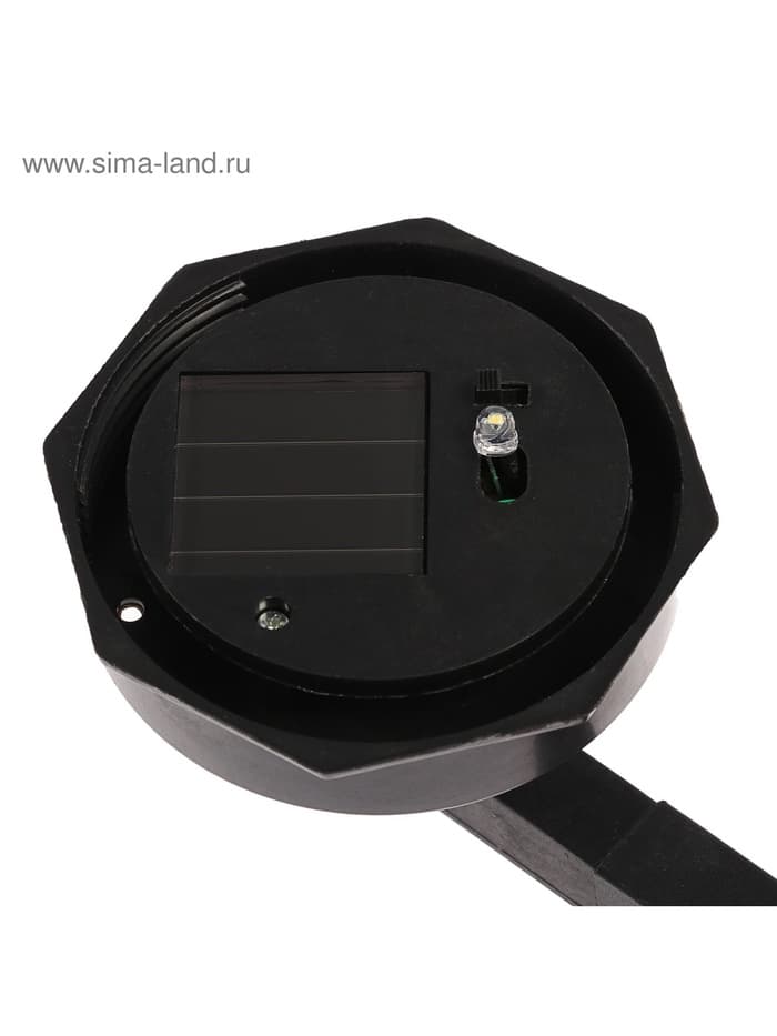 Садовый светильник «Шар», уличный, на солнечной батарее, 14×15×10 см, 1 LED, свечение белое