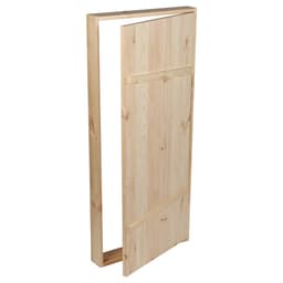 Дверь для бани и сауны, 180×80 см по коробке, сосна, на клиньях, массив, «Добропаровъ»