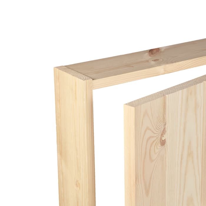 Дверь для бани и сауны, 180×80 см по коробке, сосна, на клиньях, массив, «Добропаровъ»