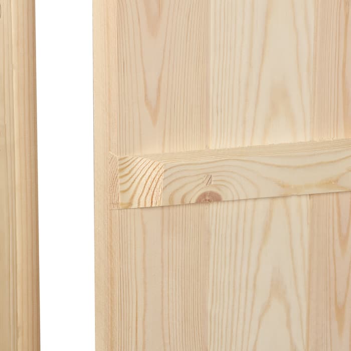 Дверь для бани и сауны, 180×80 см по коробке, сосна, на клиньях, массив, «Добропаровъ»