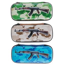 Пенал школьный «Ружьё», на молнии, МИКС