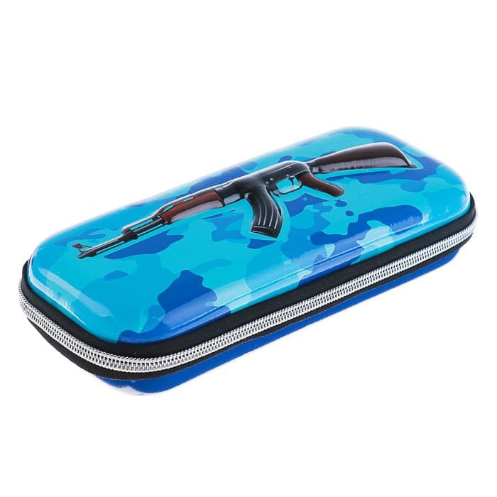 Пенал школьный «Ружьё», на молнии, МИКС