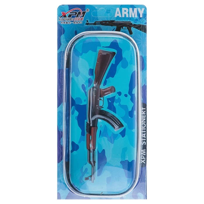 Пенал школьный «Ружьё», на молнии, МИКС