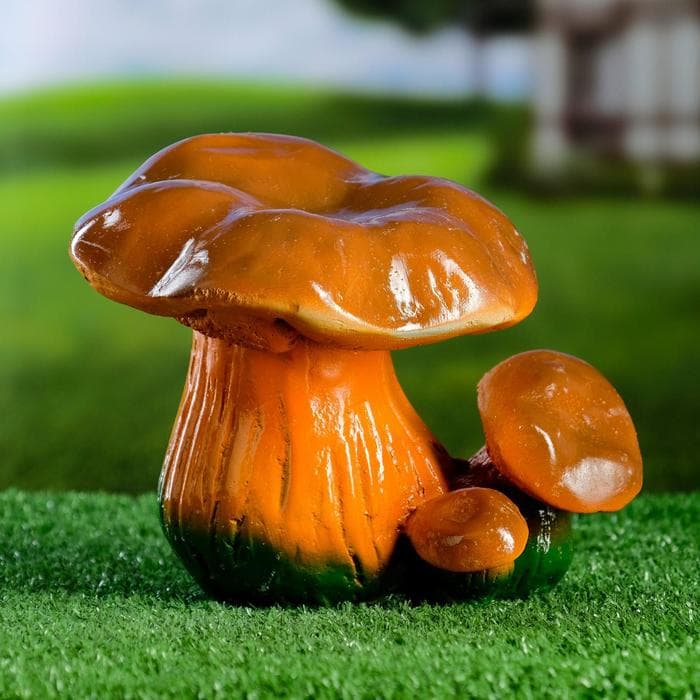 Садовая фигура из гипса «Грибы лисички», 16×21×17 см