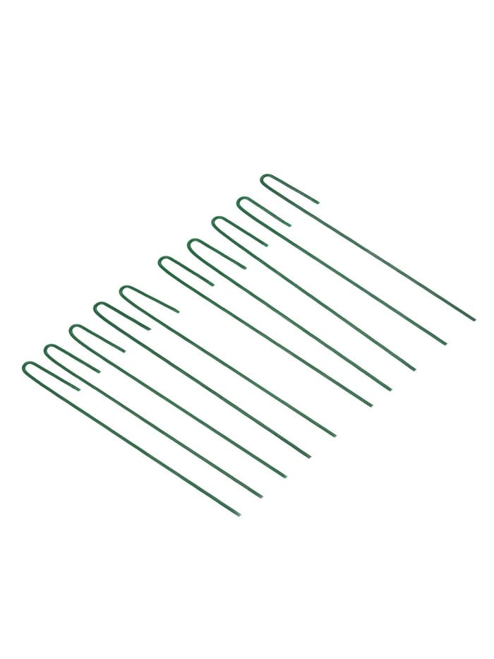 Колышек универсальный, h=30 см, ножка d=0.3 см, набор 10 шт., зелёный, Greengo