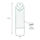 Шпалера, 170×50×1 см, металл, зелёная, «Амурная»