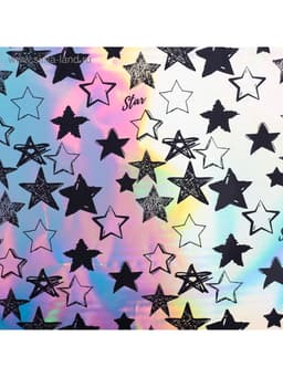 Плёнка упаковочная с голографией Starry sky, 100×70 см