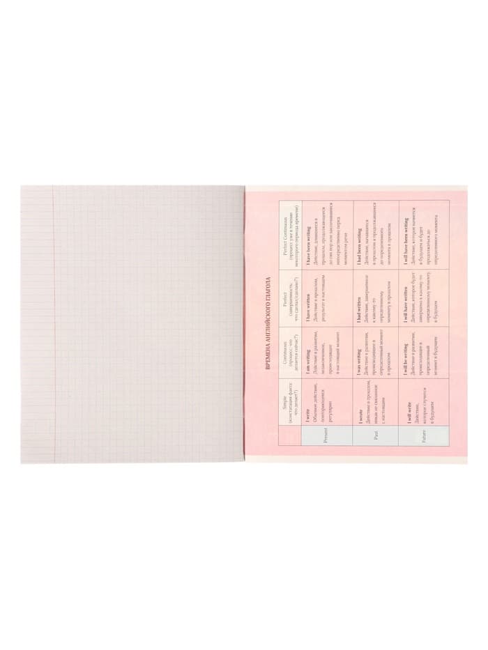 Предметная тетрадь по английскому языку Calligrata «Металл», 48 листов, в клетку, со справочным материалом, обложка из мелованного картона