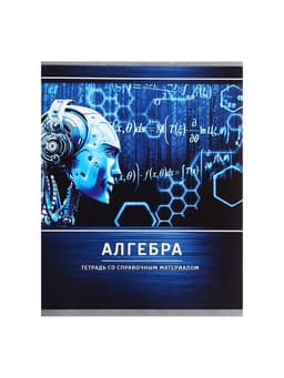 Предметная тетрадь по алгебре Calligrata «Металл», 48 листов, в клетку, со справочным материалом, обложка из мелованного картона