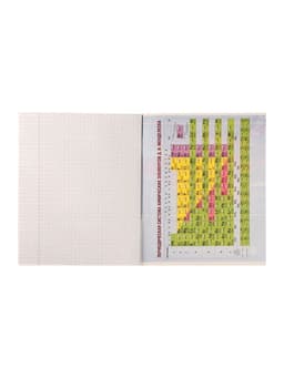 Предметная тетрадь по химии Calligrata «Металл», 48 листов, в клетку, со справочным материалом, обложка из мелованного картона