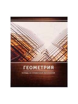 Предметная тетрадь по геометрии Calligrata «Металл», 48 листов, в клетку, со справочным материалом, обложка из мелованного картона