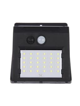 Садовый светильник, уличный, на солнечной батарее с датчиком движения, накладной, 30 LED, свечение белое