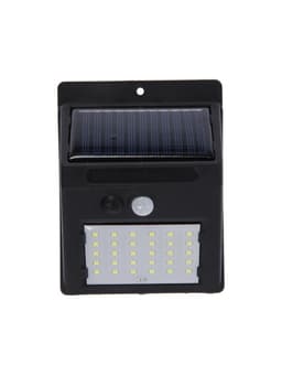 Садовый светильник, уличный, на солнечной батарее с датчиком движения, накладной, 30 LED, свечение белое