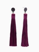 Серьги «Кисти» гармония, фиолетовые, L кисти 8.5 см