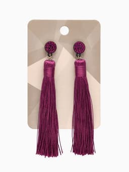 Серьги «Кисти» гармония, фиолетовые, L кисти 8.5 см