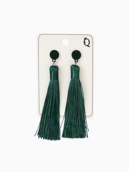 Серьги «Кисти», гармония, цвет изумрудный, L кисти 8.5 см