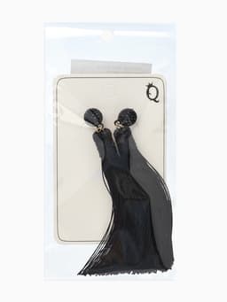 Серьги «Кисти», гармония, чёрные, L кисти 8.5 см