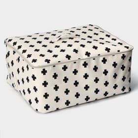 Кофр для хранения вещей «Ажур», 55×42×25 см, бежевый