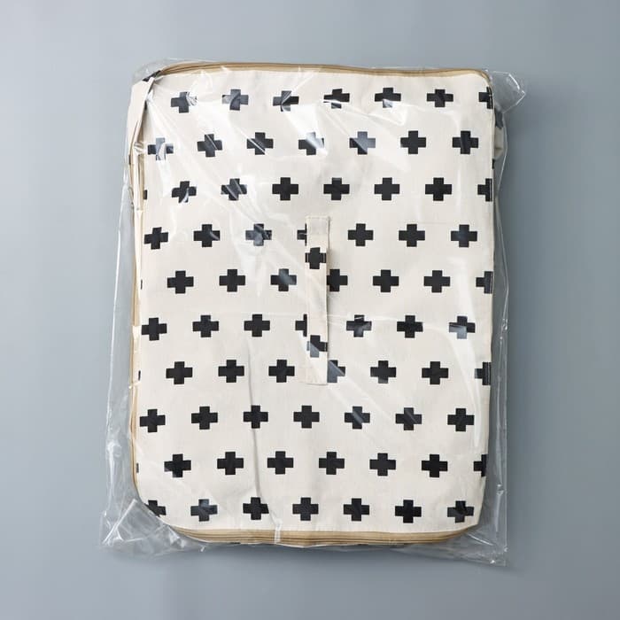 Кофр для хранения вещей «Ажур», 55×42×25 см, бежевый