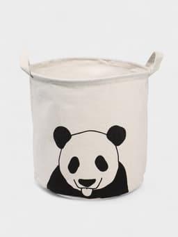 Корзина для белья Доляна «Панда», 30×30×30 см, белая
