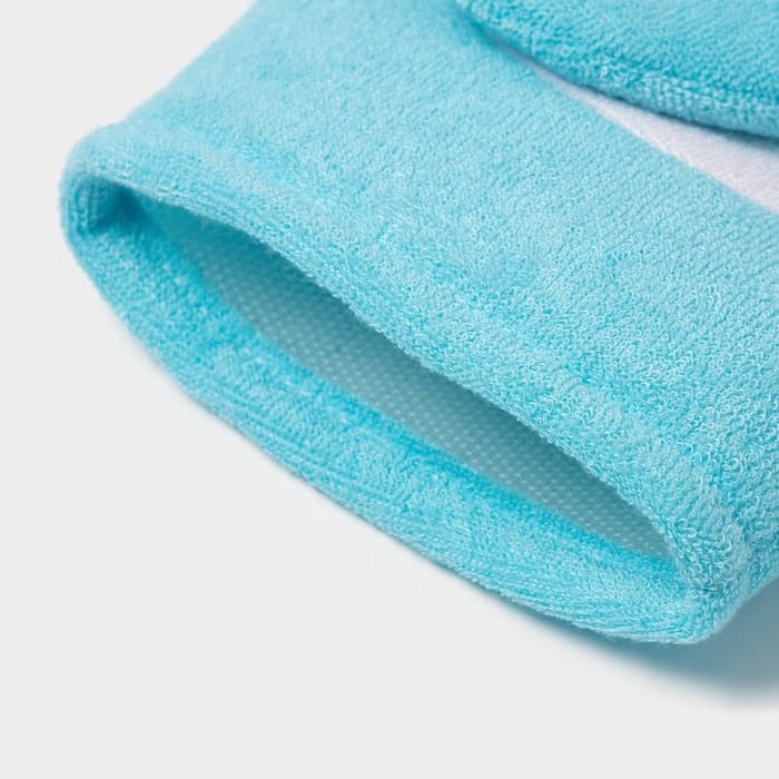 Мочалка варежка детская Доляна «Слоник», для купания, 22 см