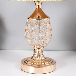 Лампа настольная «Авантюризм» 1×60 Вт E27 золото низ подсветка 29×29×43 см RISALUX