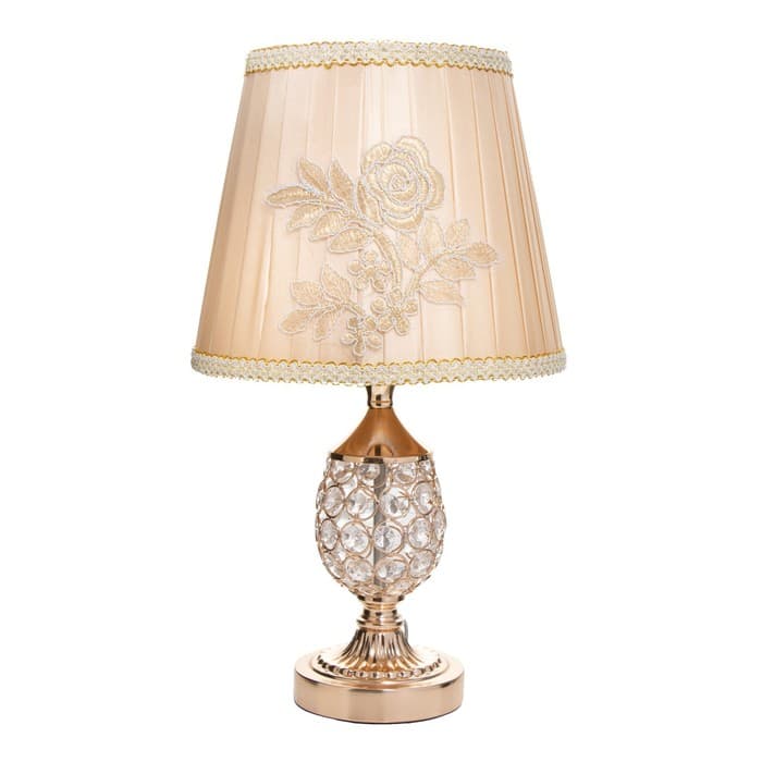 Лампа настольная «Авантюризм» 1×60 Вт E27 золото низ подсветка 29×29×43 см RISALUX
