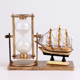 Часы песочные «Фрегат», сувенирные, 15.5×6.5×12.5 см