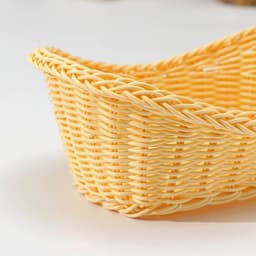 Корзинка для подачи Доляна «Ваниль», 26×16×9.5 см, цвет молочный