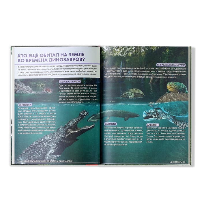 Энциклопедия детская в твёрдом переплёте «Удивительные динозавры», 48 стр.