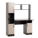 Стол компьютерный «СК06», с надстройкой, 1230×570×1600 мм, цвет венге/белфорт