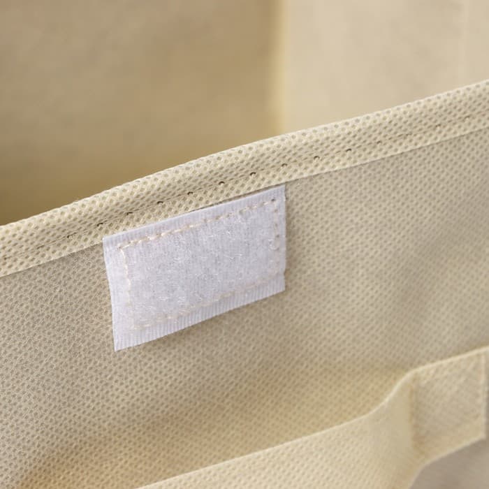 Короб стеллажный для хранения с крышкой Доляна «Алва», 26×20×15 см, бежевый