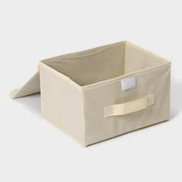 Короб стеллажный для хранения с крышкой Доляна «Алва», 26×20×15 см, бежевый