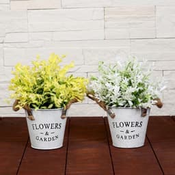 Искусственный цветок в горшке «Садовый рай», колокольчики, 11×20 см, МИКС