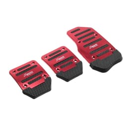 Накладки на педали Cartage, антискользящие, красный, набор 3 шт.