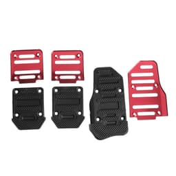 Накладки на педали Cartage, антискользящие, красный, набор 3 шт.
