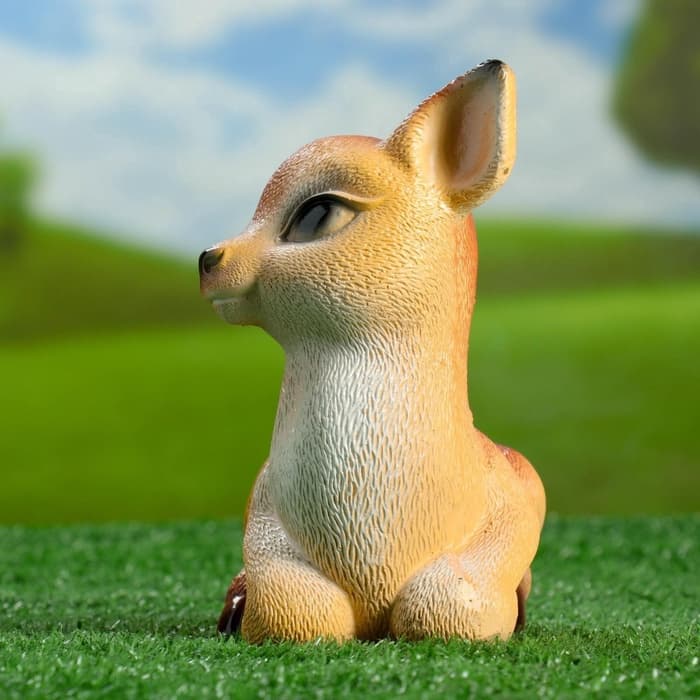 Садовая фигура из гипса «Оленёнок», 17×10×16 см