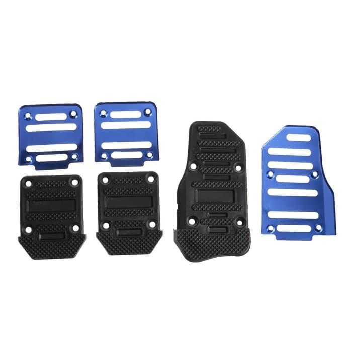 Накладки на педали Cartage, антискользящие, синий, набор 3 шт.