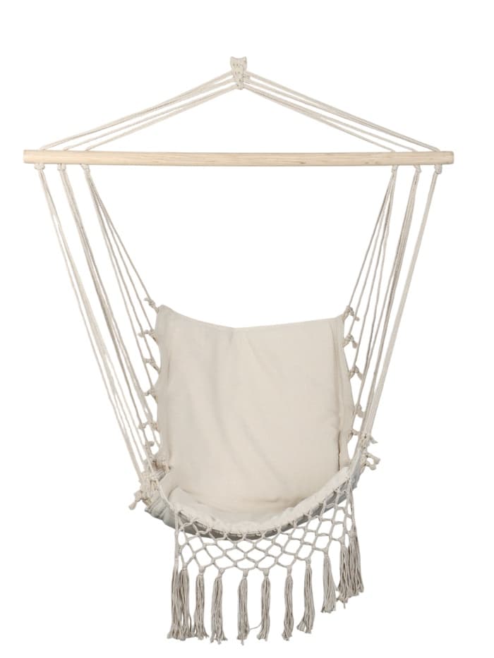 Гамак-кресло maclay, подвесное, 96×50 см, бежевое