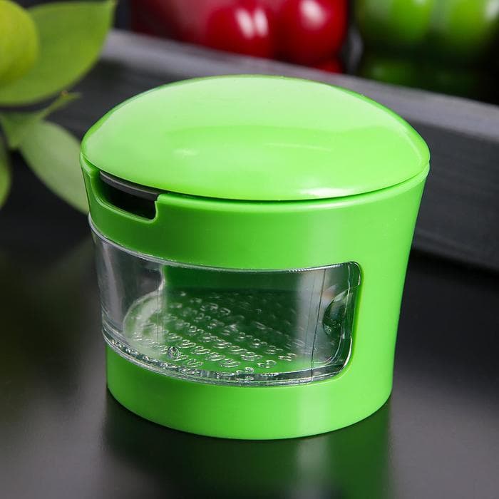 Измельчитель для продуктов «Прино», 2 насадки, 7.5×7.5×6 см, зелёный