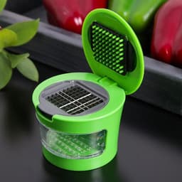 Измельчитель для продуктов «Прино», 2 насадки, 7.5×7.5×6 см, зелёный