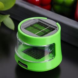 Измельчитель для продуктов «Прино», 2 насадки, 7.5×7.5×6 см, зелёный