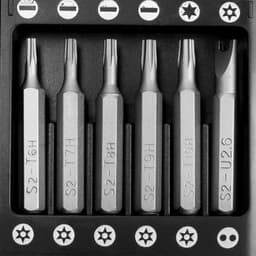 Набор для точных работ ТУНДРА, сталь S2, 25 предметов