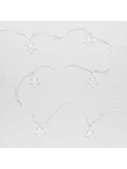 Гирлянда «Нить» 5 м с насадками «Звезда средняя», IP20, прозрачная нить, 20 LED, свечение мульти (RG/RB), мигание, 220 В