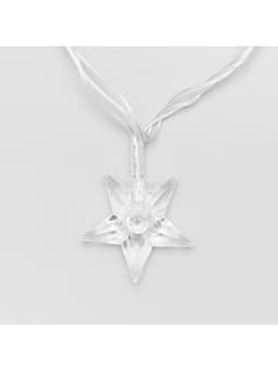 Гирлянда «Нить» 5 м с насадками «Звезда средняя», IP20, прозрачная нить, 20 LED, свечение мульти (RG/RB), мигание, 220 В