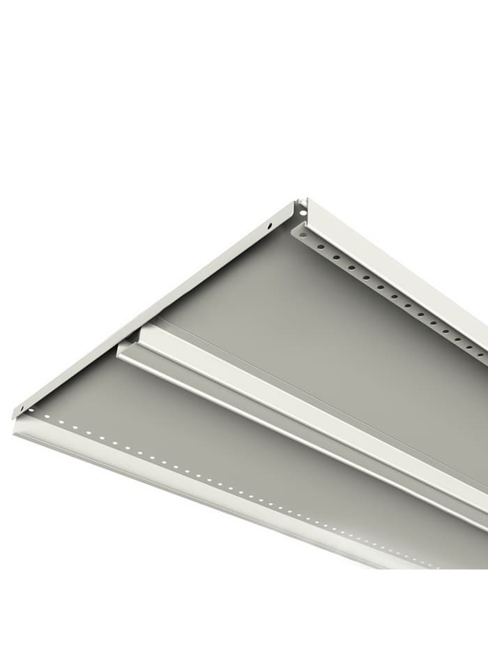 Полка для стеллажа, 50×101 см, перфорированная, шаг 2.5 см, белая