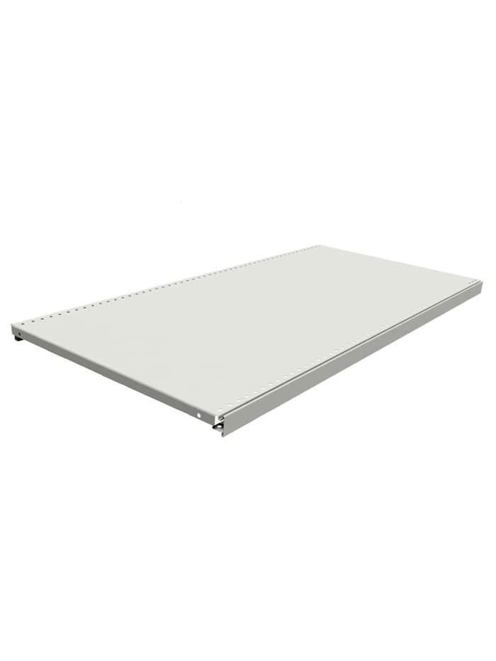 Полка для стеллажа, 40×125 см, перфорированная, шаг 2.5 см, белая