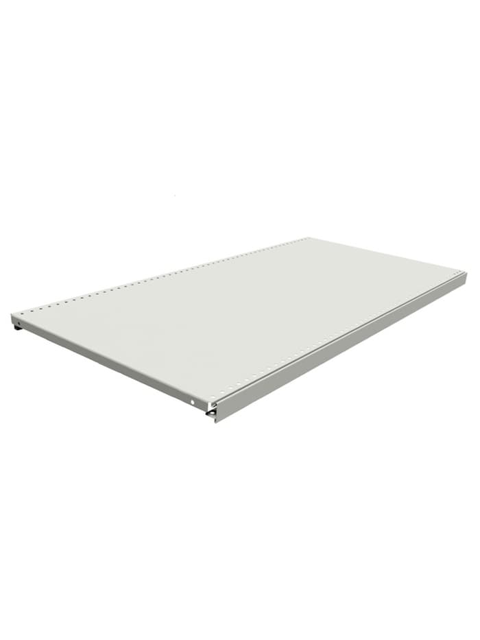 Полка для стеллажа, 40×101 см, перфорированная, шаг 2.5 см, белая